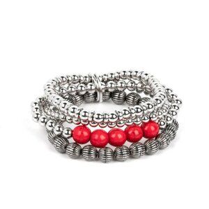 Paparazzi Wildland Wanderer Red Bracelet